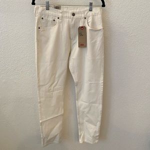 Levi’s 512 Off White 30x30 Slim Taper Jeans NWT
